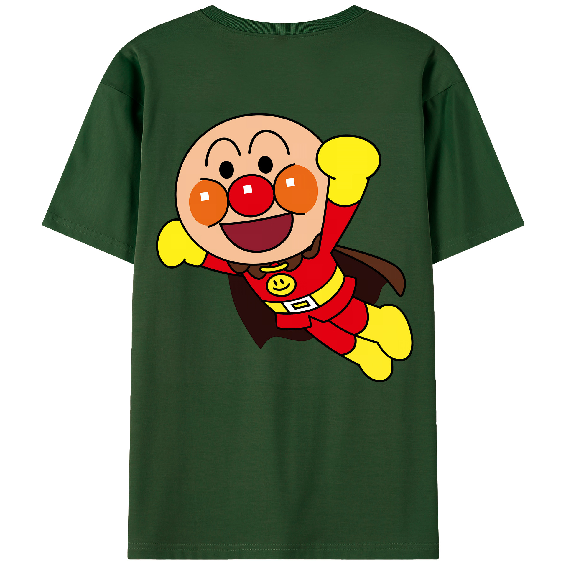 （画像用） アンパンマン Anpanman 綿100％半袖Tシャツ（背面プリント）